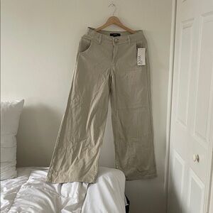 Forever 21 Khaki Wide Leg Trousers